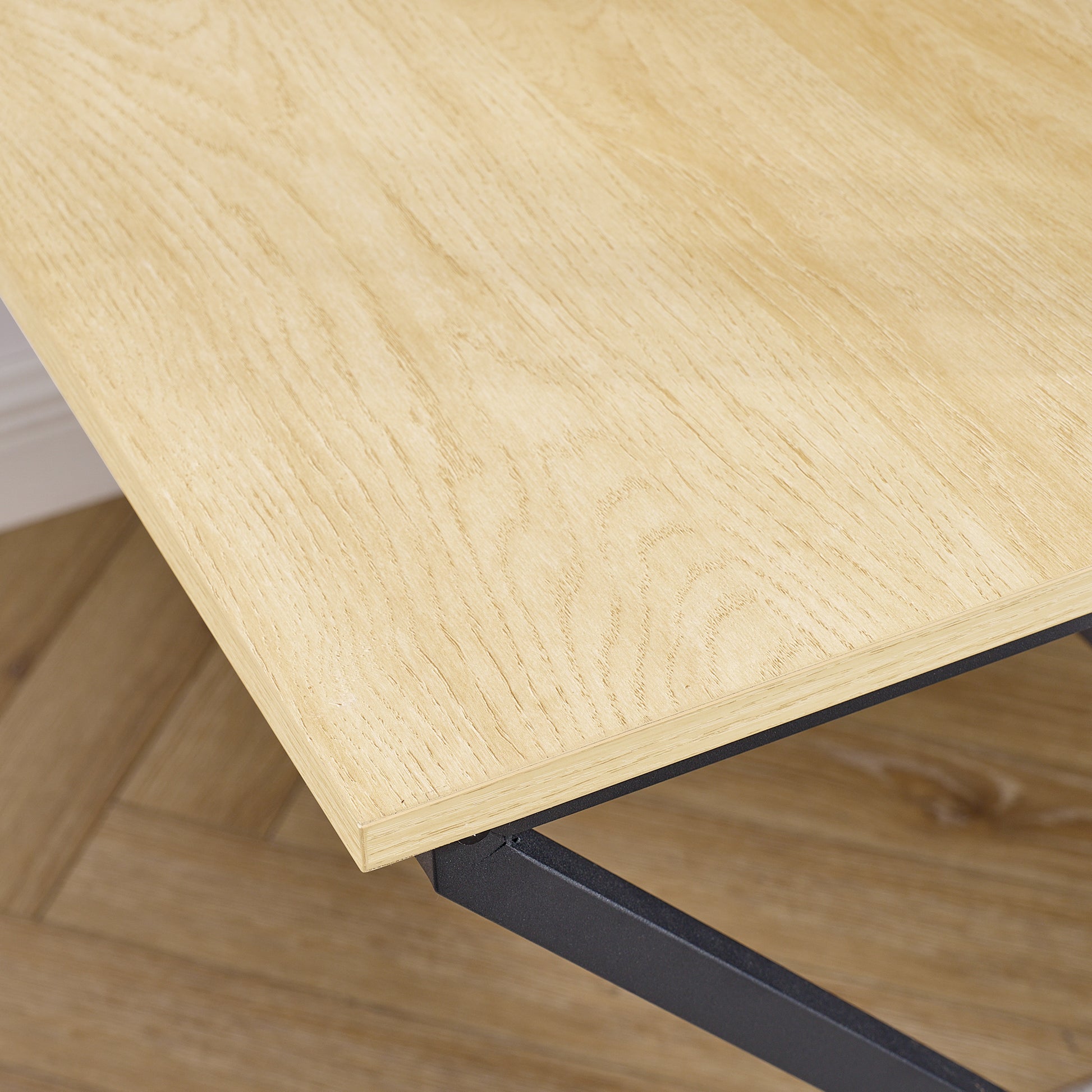 Single Metal Loft Bed With Rectangular Desk, Led Lights, Led Loft Bed Frame Double Bed With Storage Shelves And Hanging Storage Compartments, Safety Guard And Ladder, No Box Springs Required, Rattan G Twin Black Natural Mdf Iron