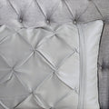 7 Piece Tufted Comforter Set Grey Full Full Grey Polyester