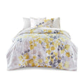 Comforter Set With Bed Sheets Yellow King Multicolor Polyester