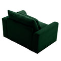 Green Corduroy Deep Seat Single Sofa Accent Chair,Deep Seat Couch With Waist Pillow For Living Room Apartment Office Green Corduroy 1 Seat