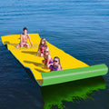 Floating Water Pad Mat, 3 Layer Tear Resistant Xpe Foam Water Floating Mat, Lily Pad For Water Recreation Pool, Lake, Beach, Ocean Yellow Hdpe