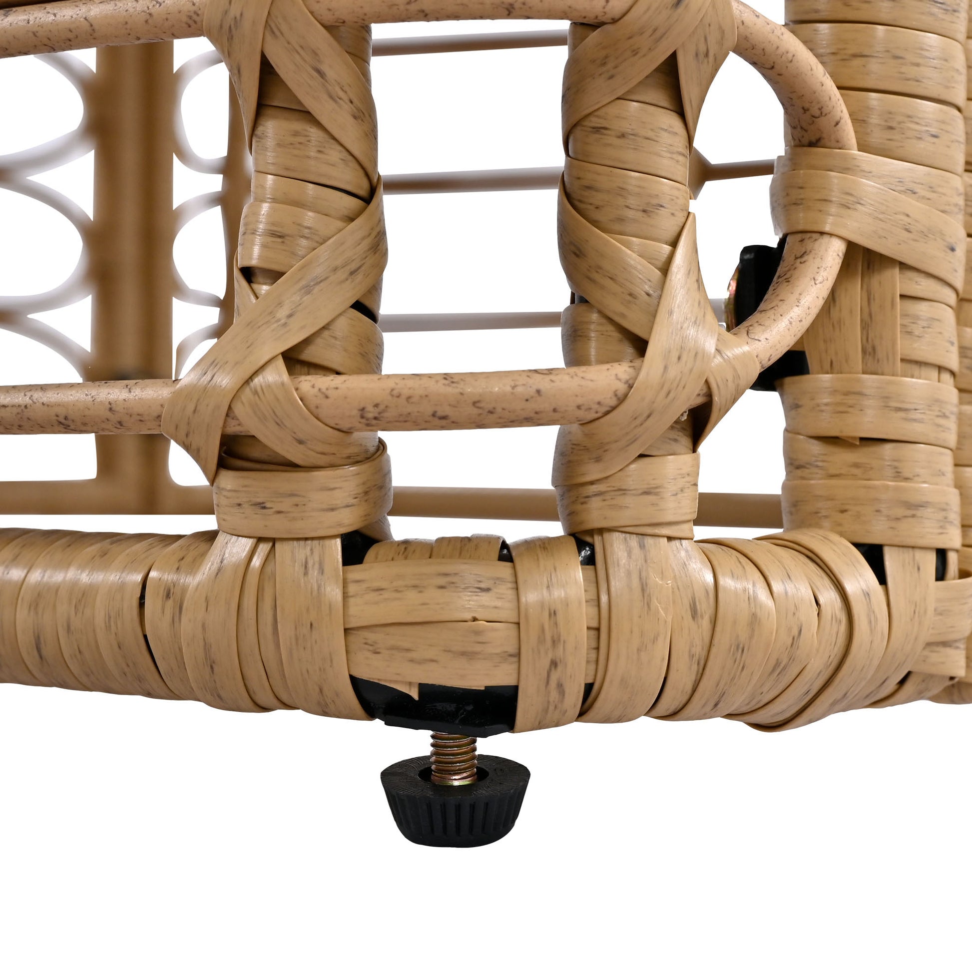 7 Pieces Outdoor Patio Furniture, All Weather Rattan Sectional Sofa Set With Thick Cushions And Pillows, Freely Combined Conversation Sets For Garden, Backyard, Balcony, Beige Yes Complete Patio Set Beige Seats 6 Garden & Outdoor Complete Patio Sets Foam