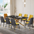 Large Modern Minimalist Rectangular Dining Table With 0.39 