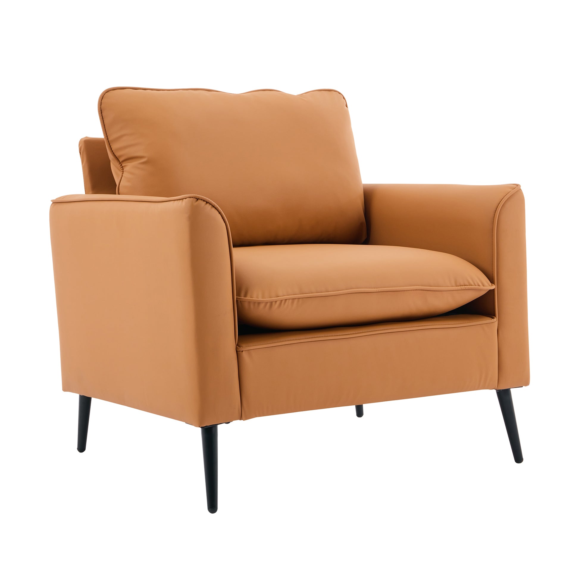 Ts Cat Paw Leather Upholstered Sofa Brown Leather 1 Seat