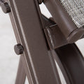 Outsunny Outdoor Glider Chair, Gliders For Outside Patio With Steel Frame And Mesh Fabric For Backyard, Garden, And Porch, Gray Grey Mesh