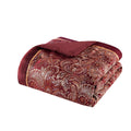 12 Piece Comforter Set With Cotton Bed Sheets Red King King Red Cotton