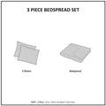 Reversible Bedspread Set Dark Grey Full Dark Grey Cotton