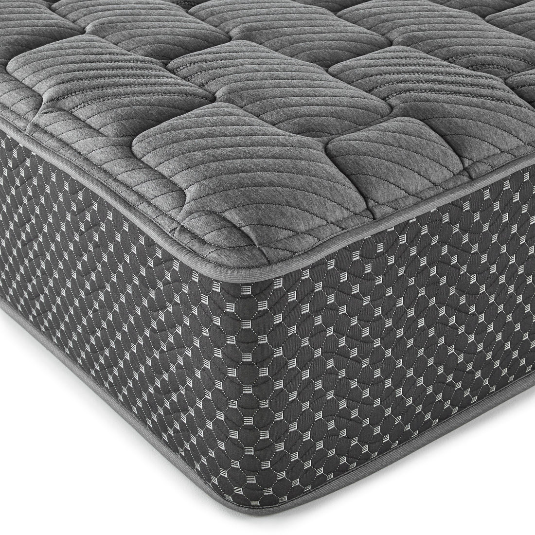 13" Quilted Hybrid Twin Mattress, Firm Gray Foam Spring Twin