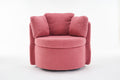 029 Teddy Fabric Swivel And Storage Chair With Back Cushion For Living Room,Dark Pink Dark Pink Primary Living Space Modern Foam Teddy