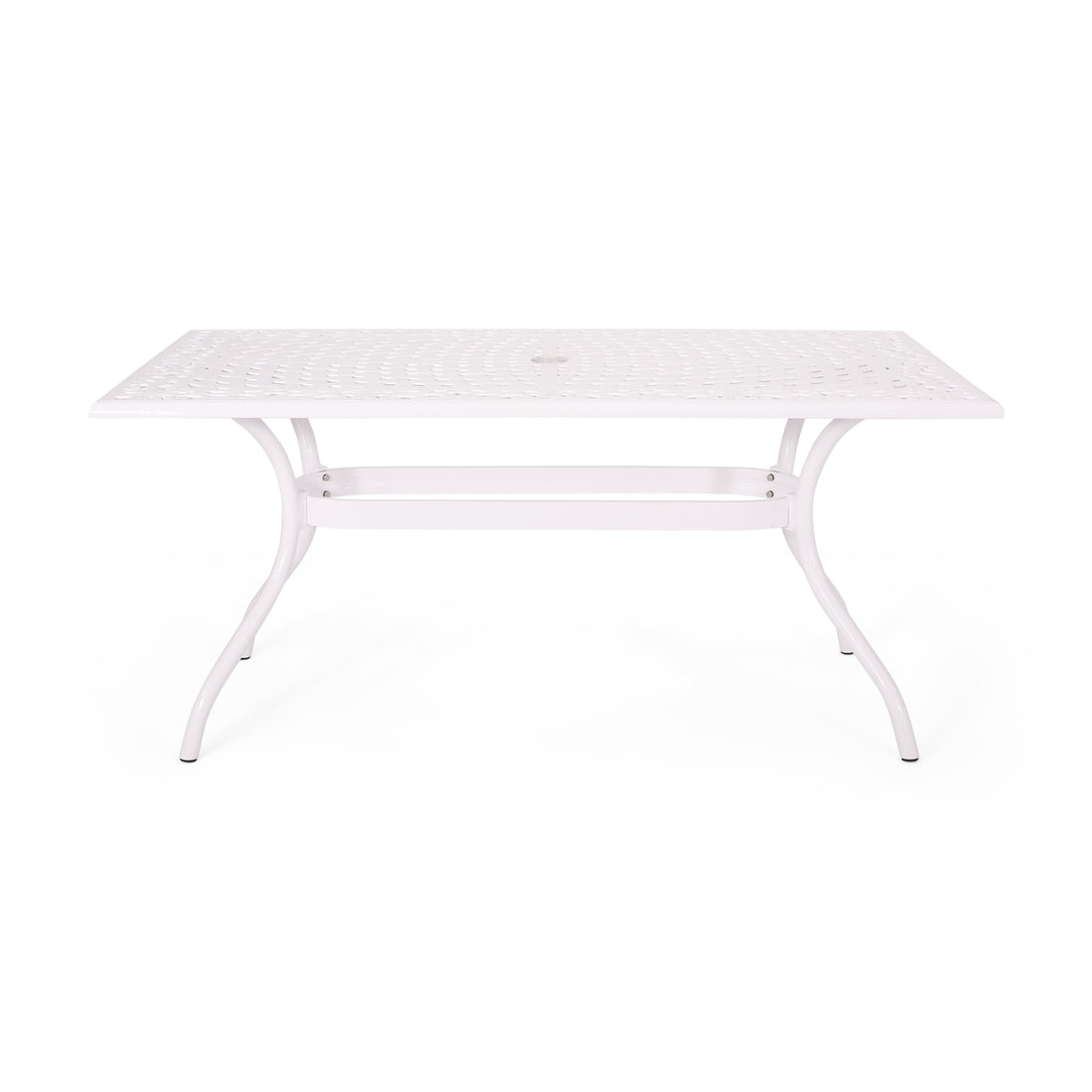 Phoenix Rectangle Table White Aluminium