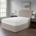 Wrap Around Adjustable Bedskirt Khaki One Size Khaki Microfiber