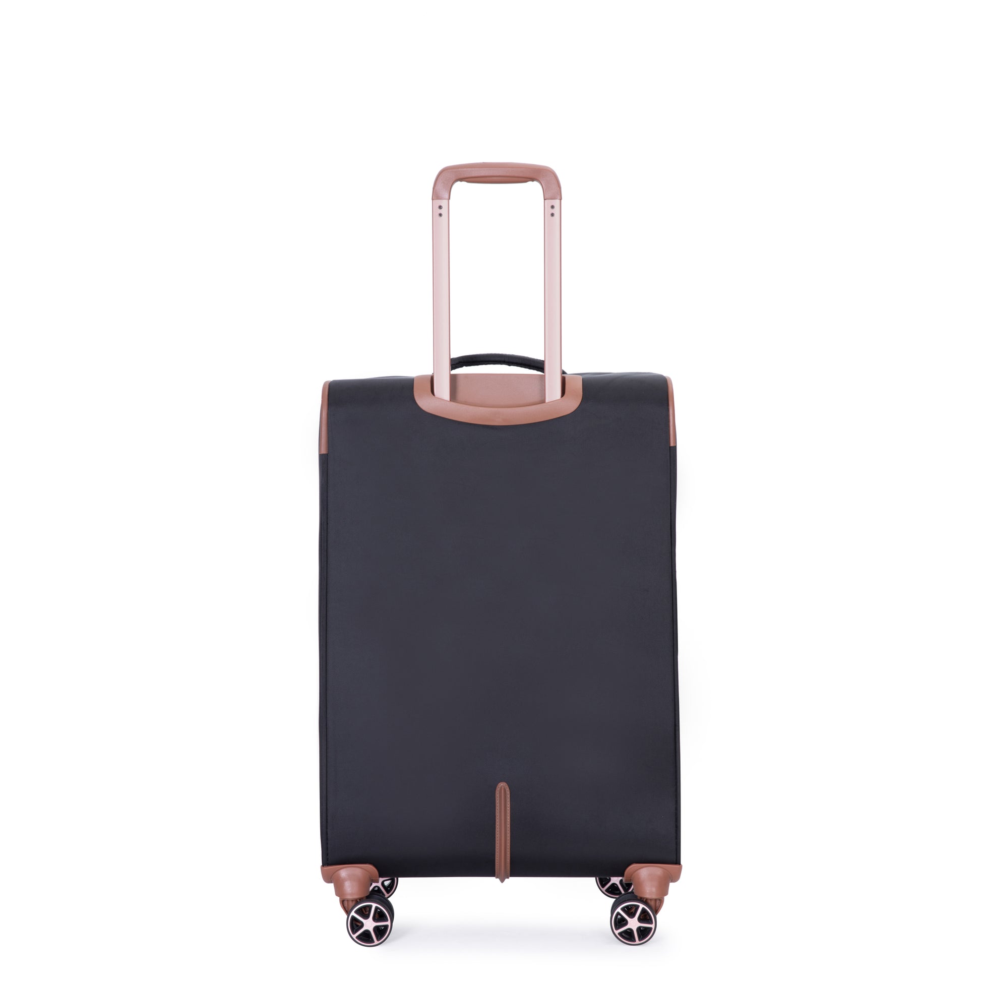 4 Piece Set 16 20 24 28 ,Softshell Suitcase Spinner Wheels Terylene Luggage Sets Carry On Suitcase Luggage Lightweight Durable Suitcase Black Black Polyester