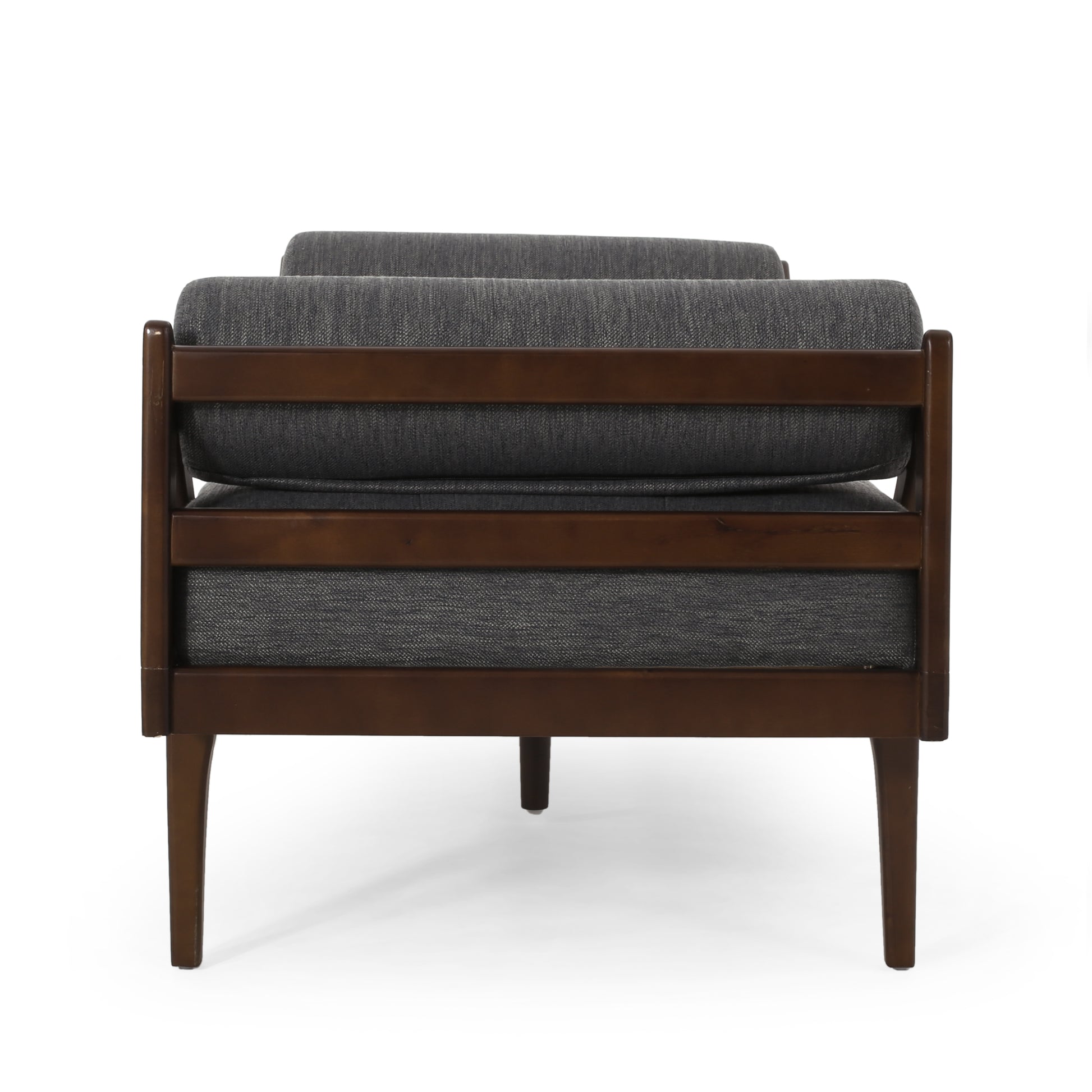 Chaise Lounge Charcoal Fabric