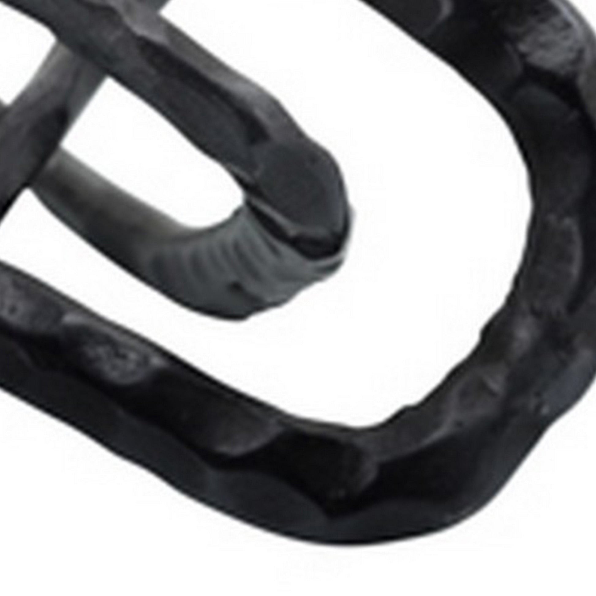 Metal Accent Decor With Oval Shaped Inters, Gray Gray Metal