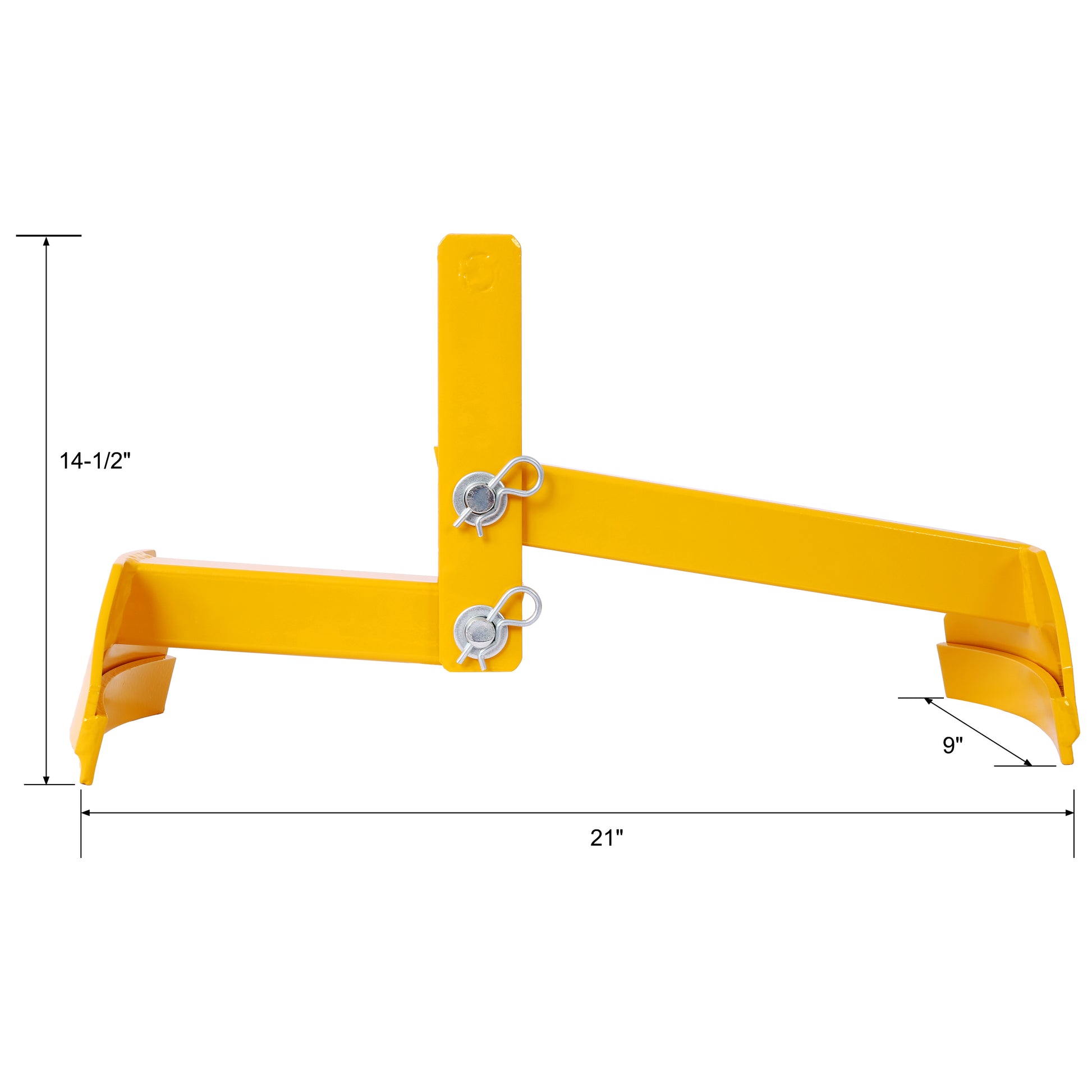 Steel Drum Lifter Secure Reliable Heavy Duty 1100 Lbs Working Load Limit Wll ,Yellow Color Yellow Steel