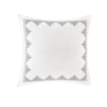 Cotton Embroidered Euro Sham White Euro Sham White Cotton