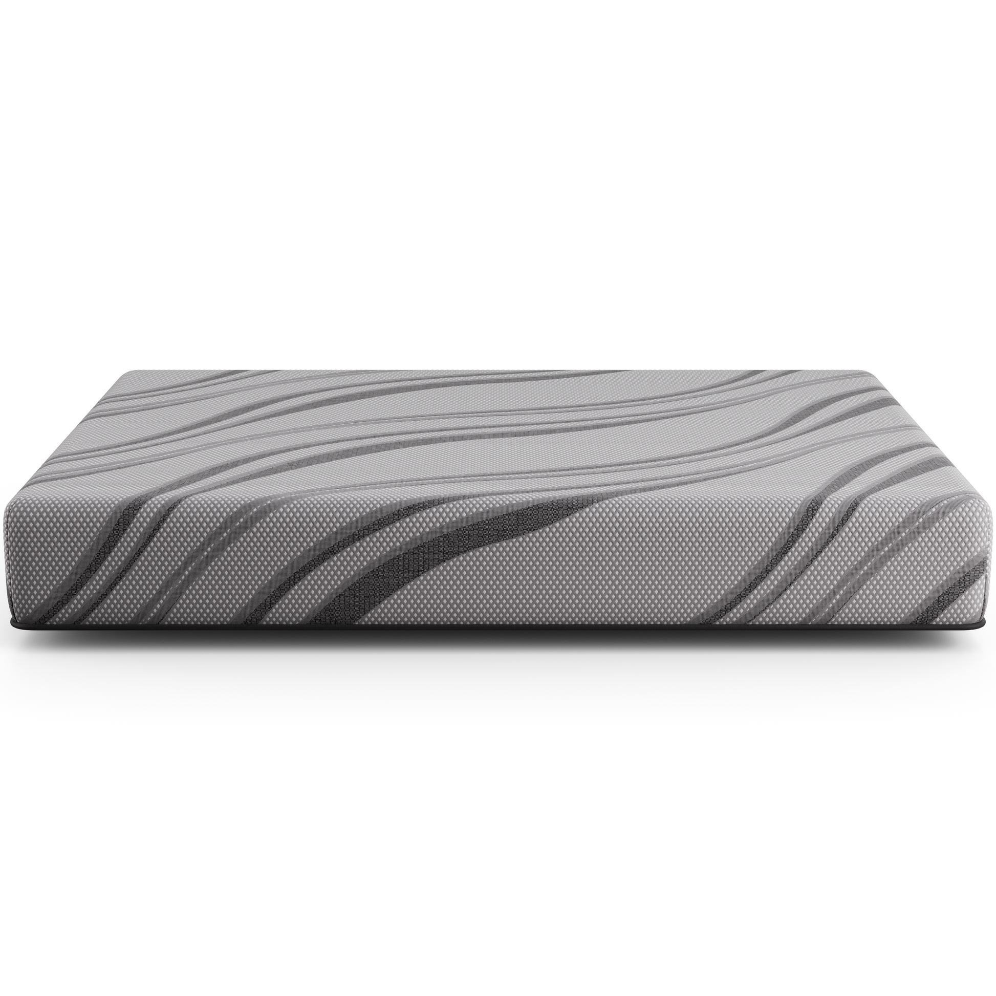 Bib: Nl 10" Pro Gel Foam Medium Cal King Gray Memory Foam Fabric California King