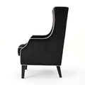Club Chair Black Velvet
