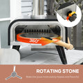 Outsunny Outdoor Pizza Oven With 12