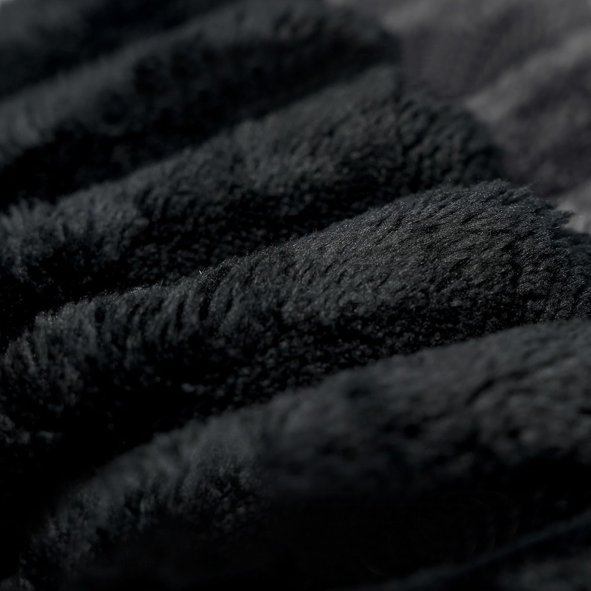 Sofa Ottoman ,No Assembly Required,Black Plush Corduroy Fabric Black Modern Foam Foam 1 Seat