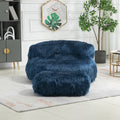Coolmore Bean Bag Chair, Floor Sofa With Handle,Accent Sofa Chair With Ottoman For Gaming Reading Relaxing Navy Navy Foam Plush