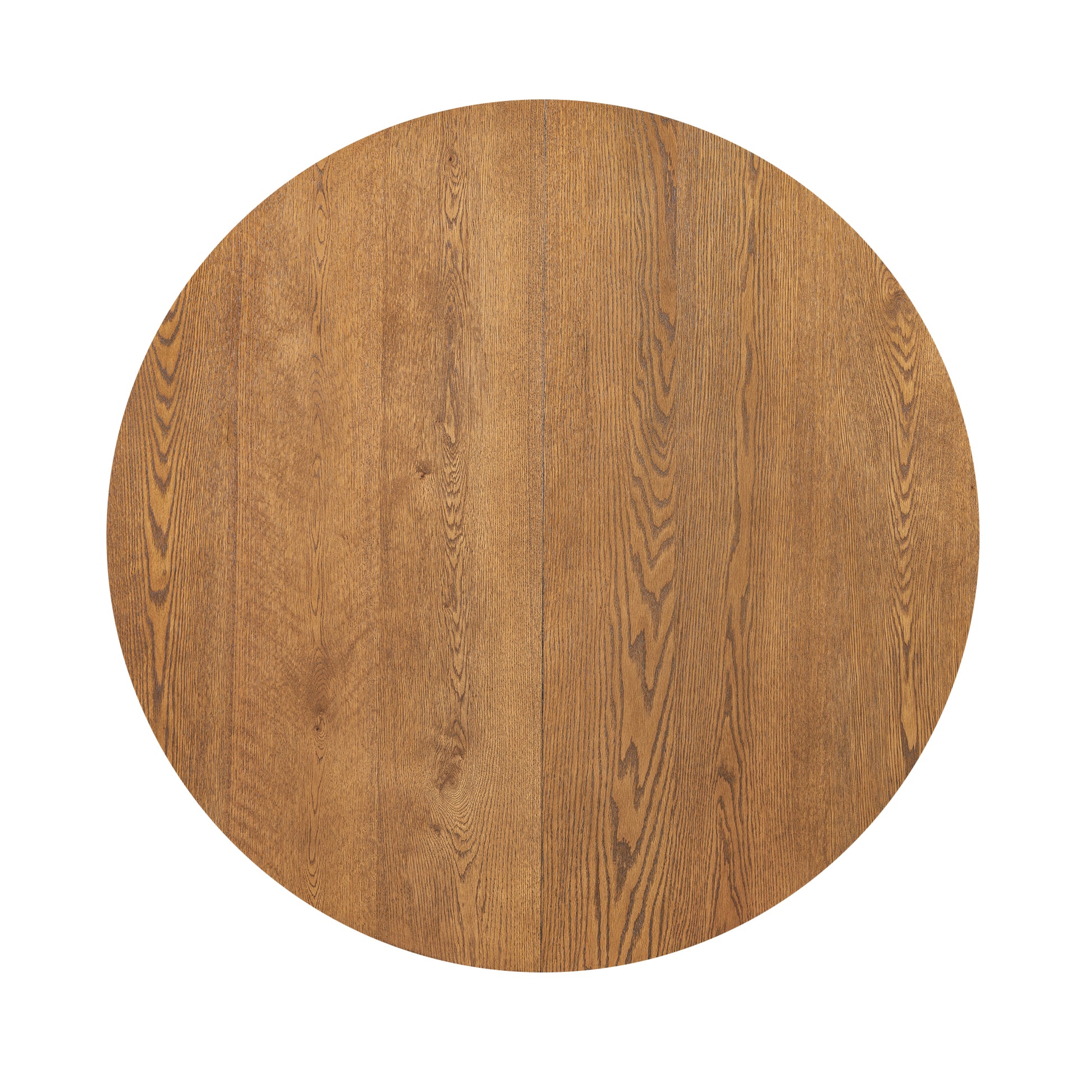 Modern 5 Piece Extendable Round Dining Table Set With 16.2Inch Removable Leaf For Small Places, Walnut Beige Wood Dining Room Solid Wood Rubberwood Round Dining Table With Chair Upholstered Chair Wood Walnut Seats 4 Removable Leaf Contemporary Round