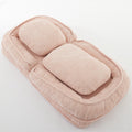 Human Dog Bed ,Lazy Sofa Couch ,5 Adjustable Position,Sit,Sleep,Fold,Suit To Put In Bedroom, Living Room ,Space Saving Design ,Pink Pink Polyester Metal Primary Living Space Medium Soft Cushion Back Modern Foam Polyester