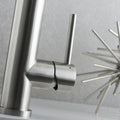 Dax Single Handle Pull Down Kitchen Faucet Brushed Finish Steel Gray Stainless Steel