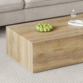 Elevate Your Living Space With This Modern Mdf Coffee Table That Showcases Smooth, Light Wood Color Texture Patterns. It Is Characterized By Stylish Design.39.3*23.6*12 Wood Mdf