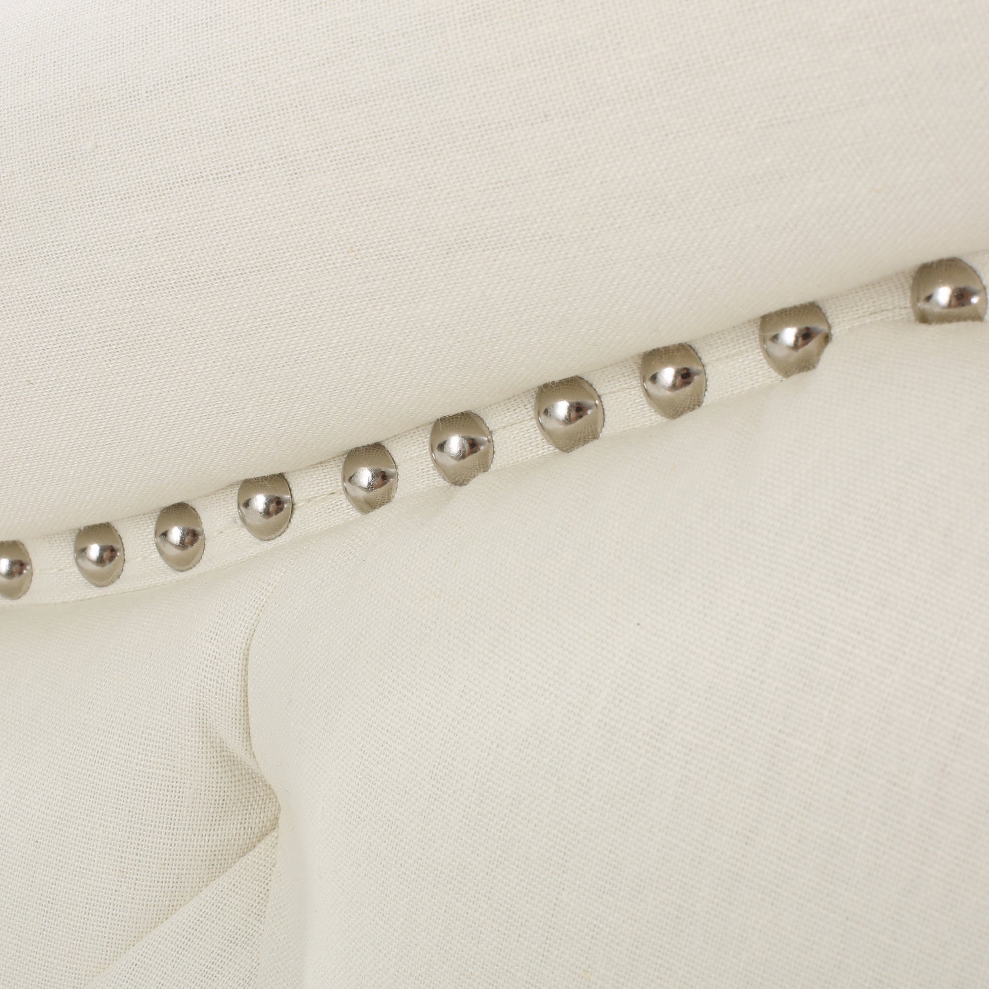 Queen&Full Sized Headboard Ivory Fabric
