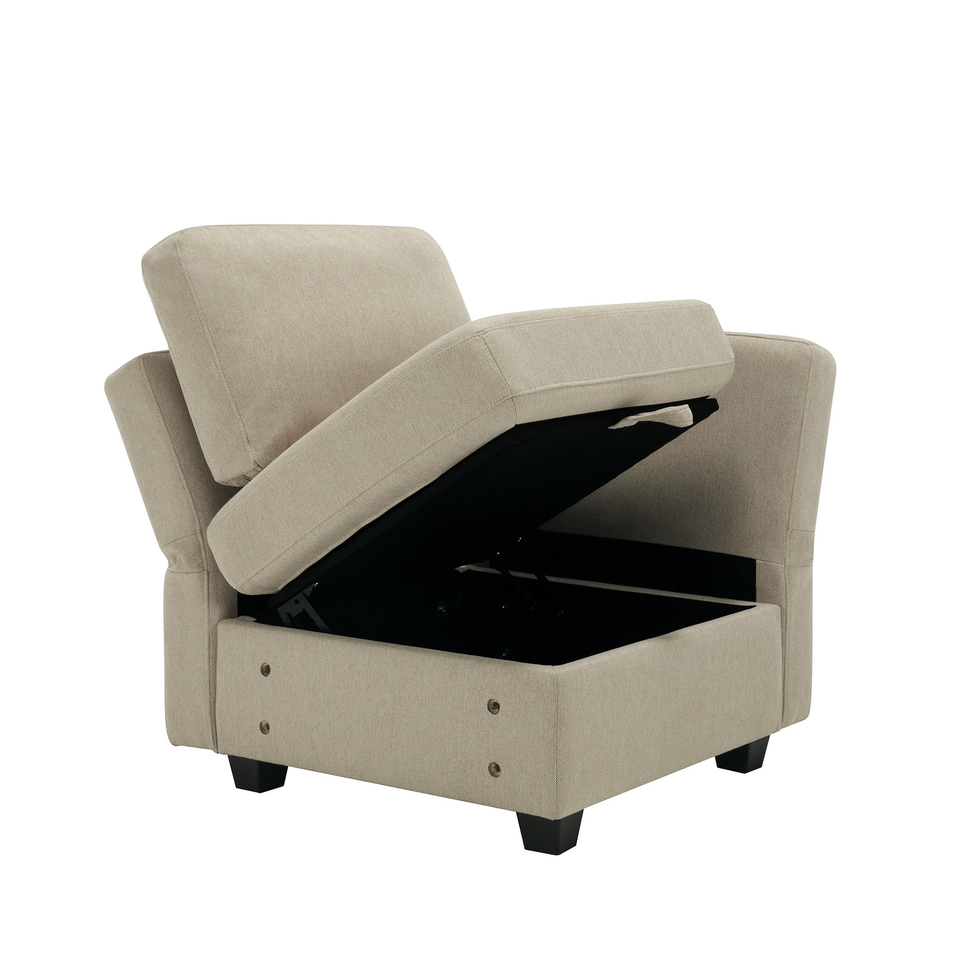 Living Room Furniture 7 Piece Set Including One 3 Seater Sofa And Two 2 Loveseatsadjustable Arms And Backs Comforty Sofas & Couches With Comfy Seat And Arm Cushions Beige Beige Polyester 7 Seat