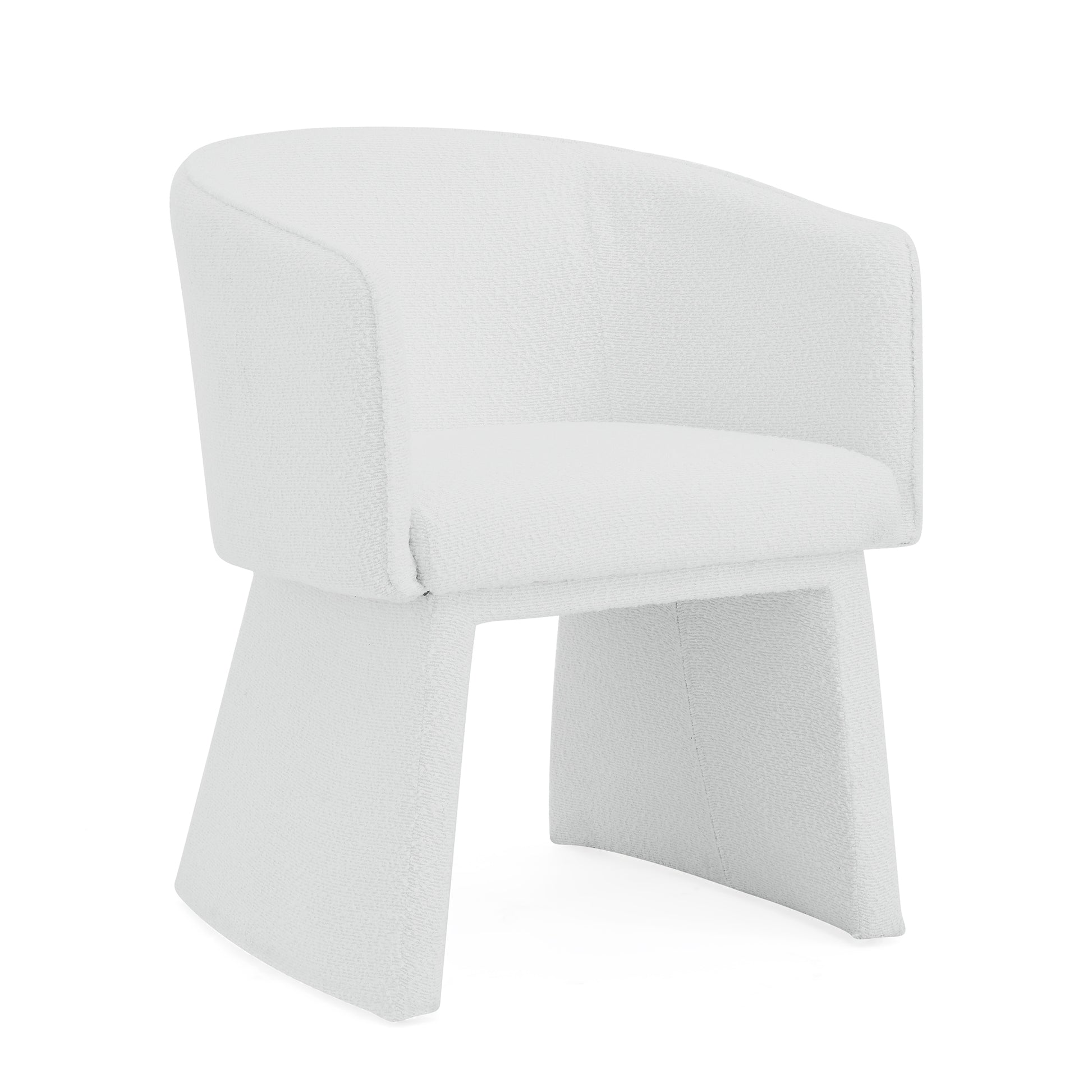 Modern Style Simple And Elegant Chair, White Leisure Chair, Suitable For Dining Bedroom Living Room Reception Desk Assembly Required White White Foam