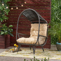 Malia Standing Basket Brown Fabric