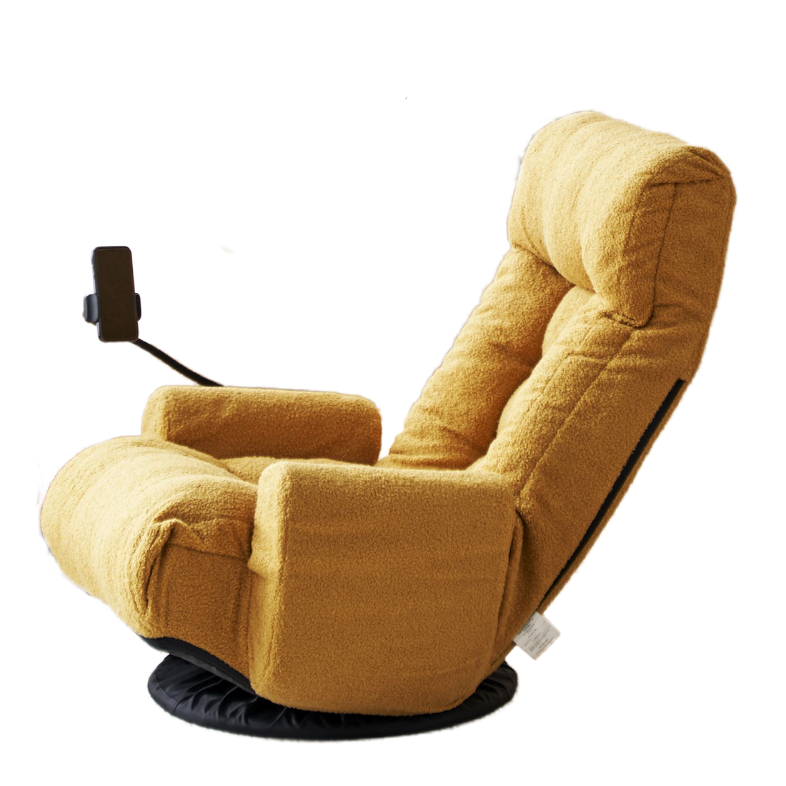 Adjustable Head And Waist, Game Chair, Lounge Chair In The Living Room, 360 Degree Rotatable Sofa Chair,Rotatable Seat Leisure Chair Deck Chair Yellow Metal Soft Cotton Metal