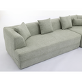 And Upgraded Extended Edition Modular Sofamodern Minimalist Style Sofa, Upholsteredfree Combination, Round Fiber Fabric, Anti Wrinkle Fabric,Dimension Extension,Green Green Polyester Primary Living Space Medium Soft Tight Back Modern Flared Arms Fiber