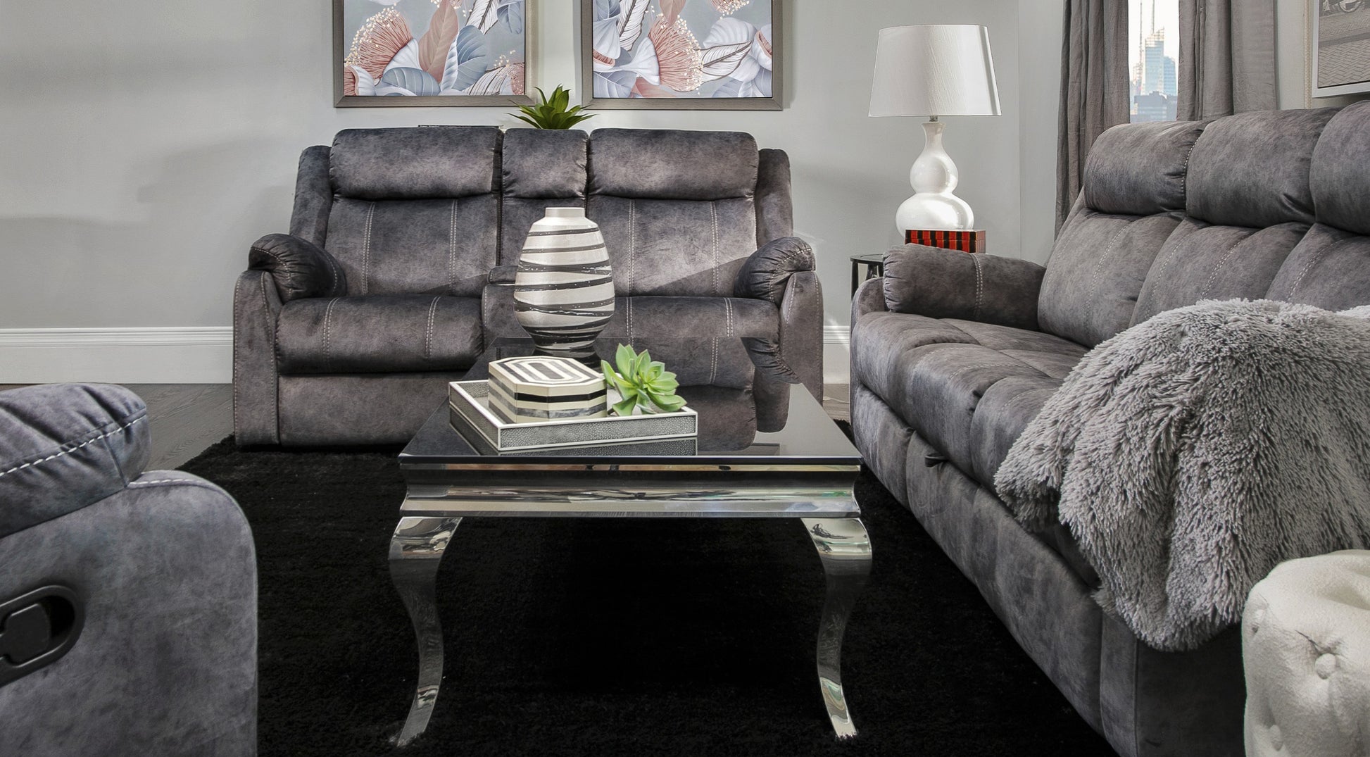 Sonet Domino Granite Gr Gray Fabric