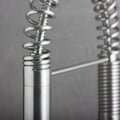 Dax Single Handle Pull Down Kitchen Faucet Brushed Finish Steel Gray Stainless Steel