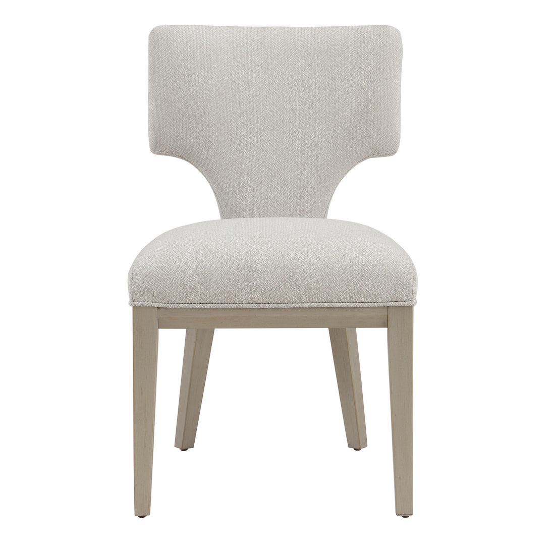 Ivory And Champagne Side Chair With Padded Seat Set Of 2 Solid Champagne,Ivory Dining Room Side Chair Solid Back Set Of 2 Wood Fabric