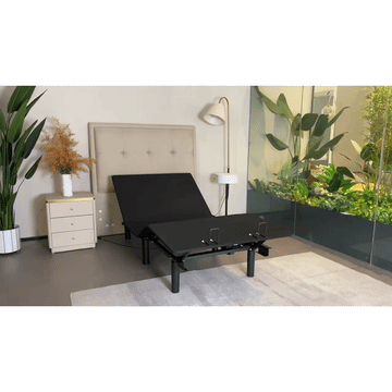 J300 Adjustable Bed Base Frame Twin Xl Head And Foot Incline Zero Gravity Under Bed Lighting Wireless Remote Control Typea Typec Twin Xl Antique Black Metal Bedroom American Design,Antique,Casual,Modern Adjustable Bedbase Steel Steel