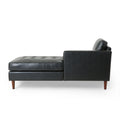 Chaise Lounge Black Pu