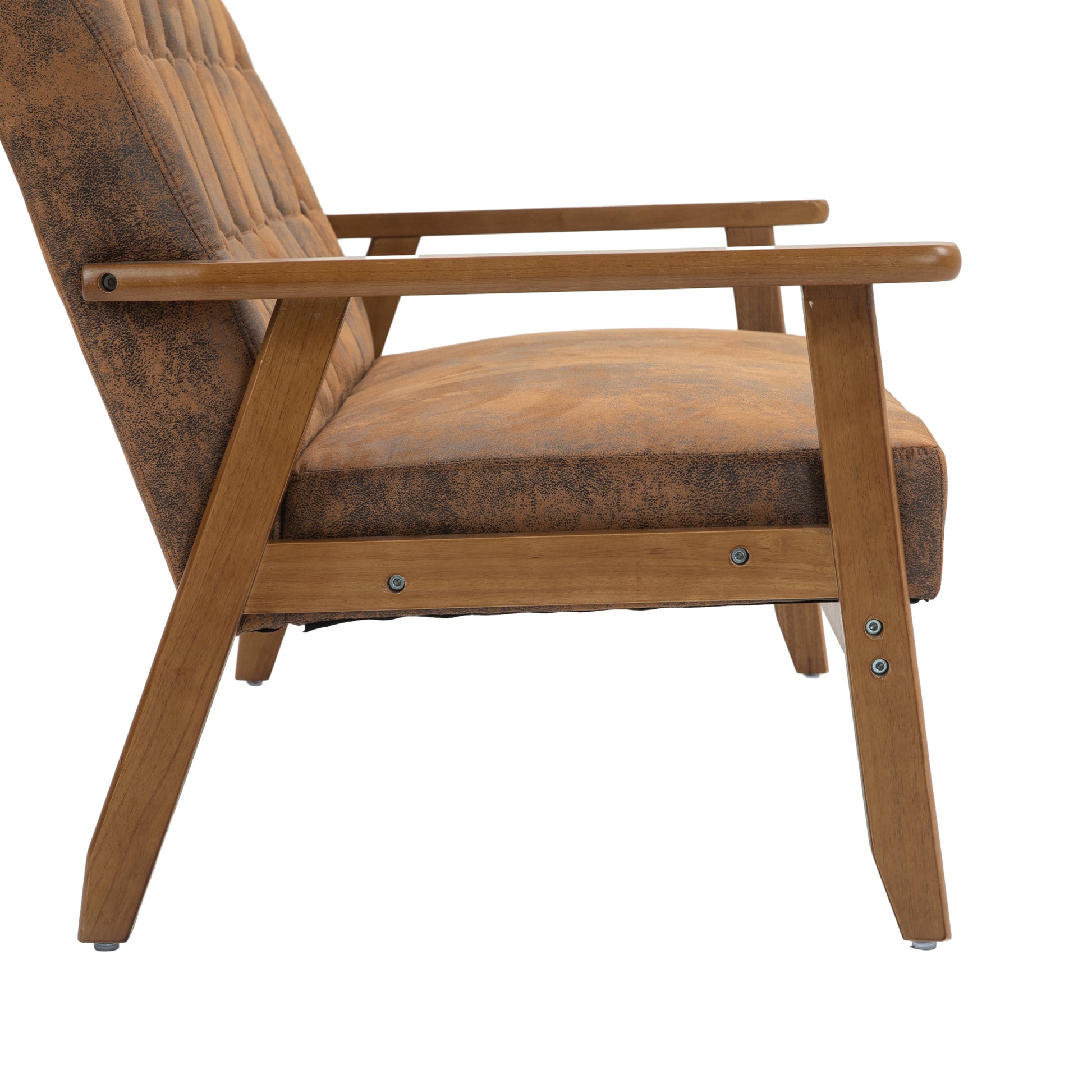 Coolmore Mid Century Modern Solid Loveseat Sofa Upholstered Microsuede Fabric Loveseat, 2 Seat Upholstered Loveseat Sofa Modern Couch Coffee Microsuede 2 Seat