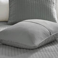2 Piece Quilt Set Grey Twin Twin Xl Twin Grey Cotton