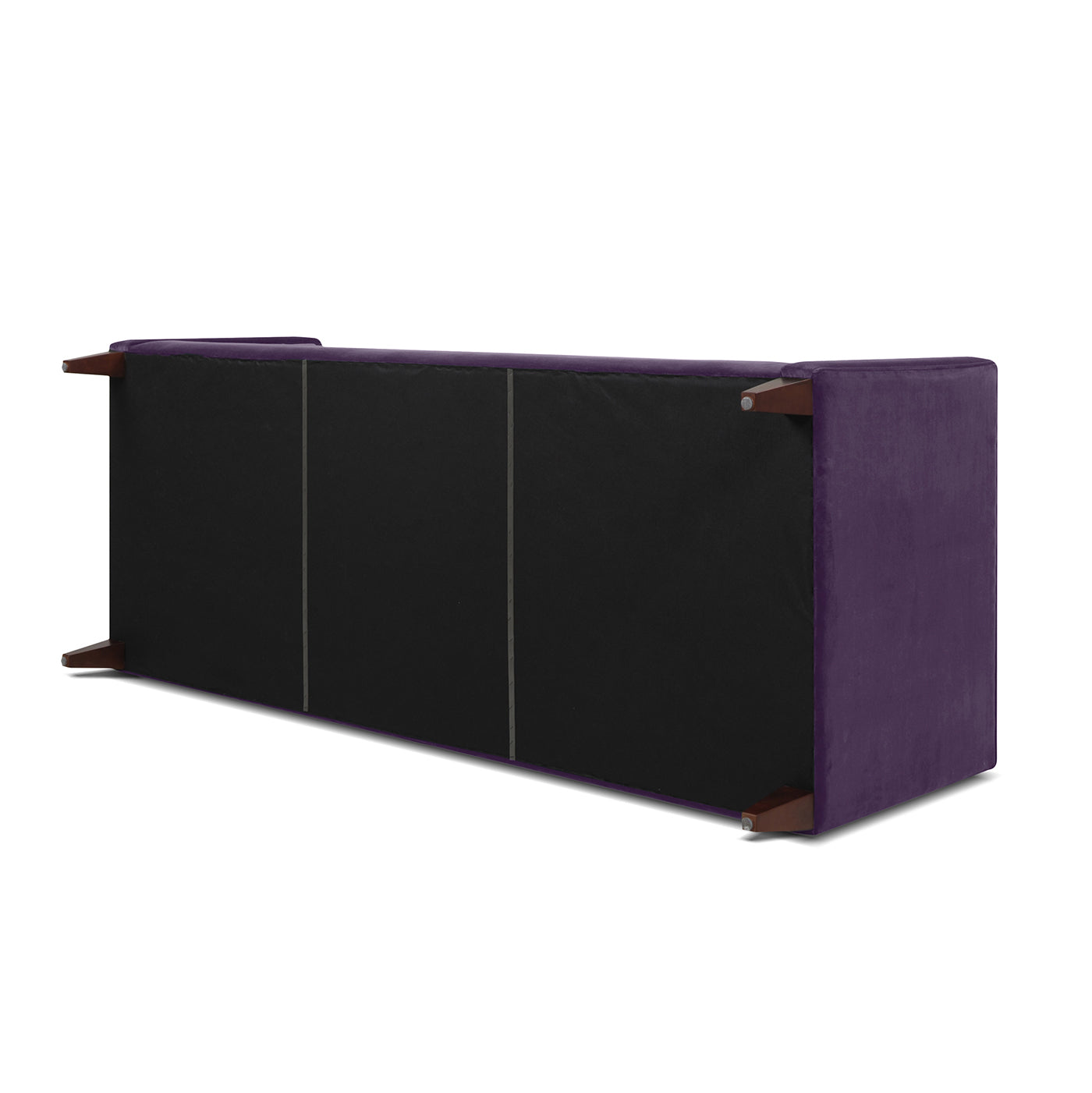 Jack 84" Modern Tuxedo Tufted Sofa, Purple Velvet Purple Foam Velvet 3 Seat