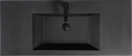 48'' Wall Hung Bathroom Vanity In Ash Gray With Black Top 24Vedi 48B 2 Grey Wall Mounted Plywood