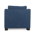 Club Chair Navy Blue Fabric 1 Seat