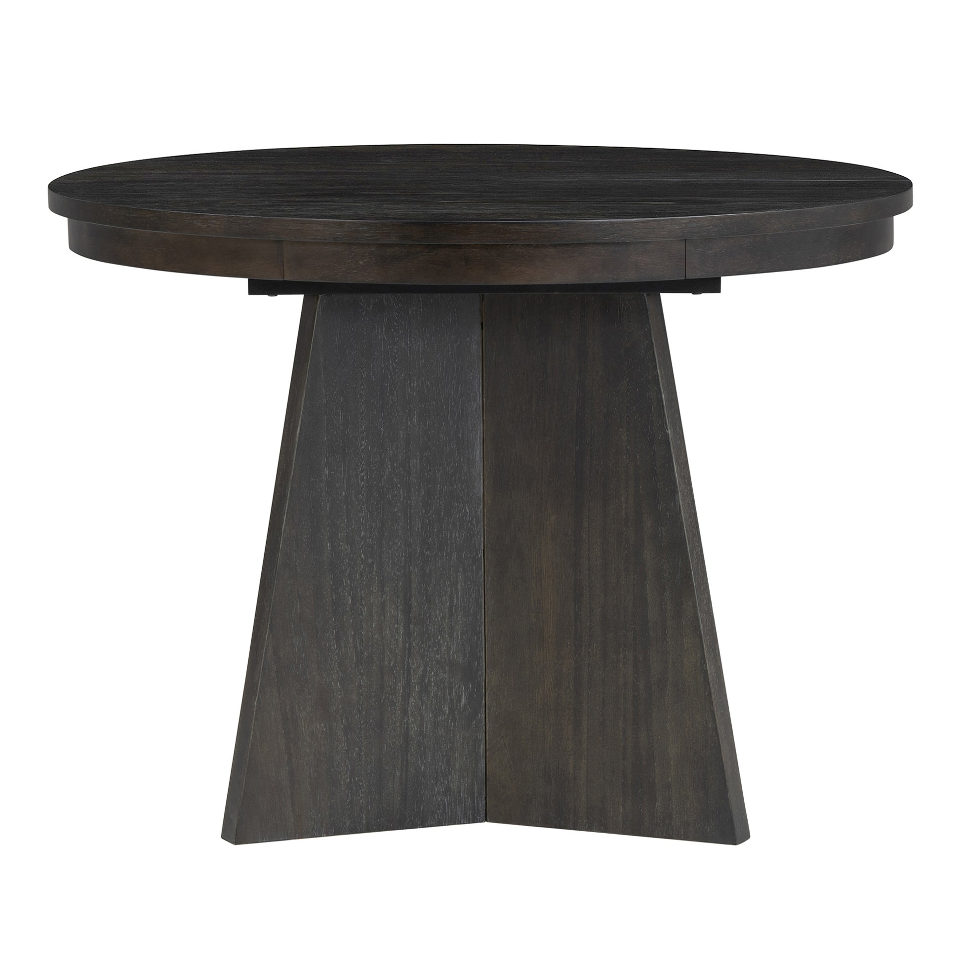 5 Piece Retro Functional Dining Set With 1 Extendable Dining Table And 4 Upholstered Chairs With Rattan Backrests For Dining Room And Kitchen Espresso Espresso Solid Wood Mdf