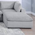 Dark Gray Color 7Pc Modular Sectional Set Corduroy Upholstery Couch 2X Corner Wedge 2X Armless Chairs 3X Ottomans Living Room Furniture Dark Gray Primary Living Space Cushion Back