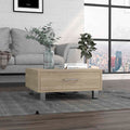 Coffee Table, Four Legs, One Drawerlight Pine Beige Particle Board Particle Board