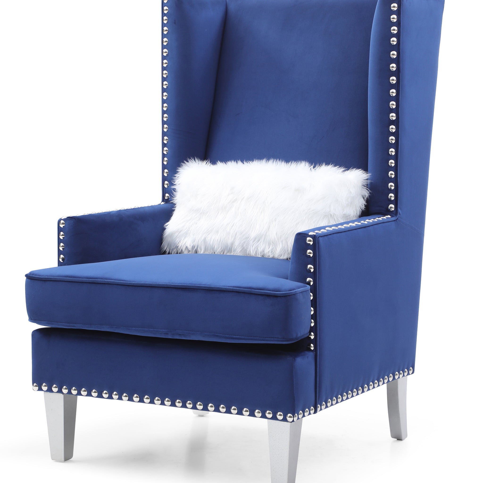 Wilshire G0953A Ac Chairblue Blue Foam Velvet