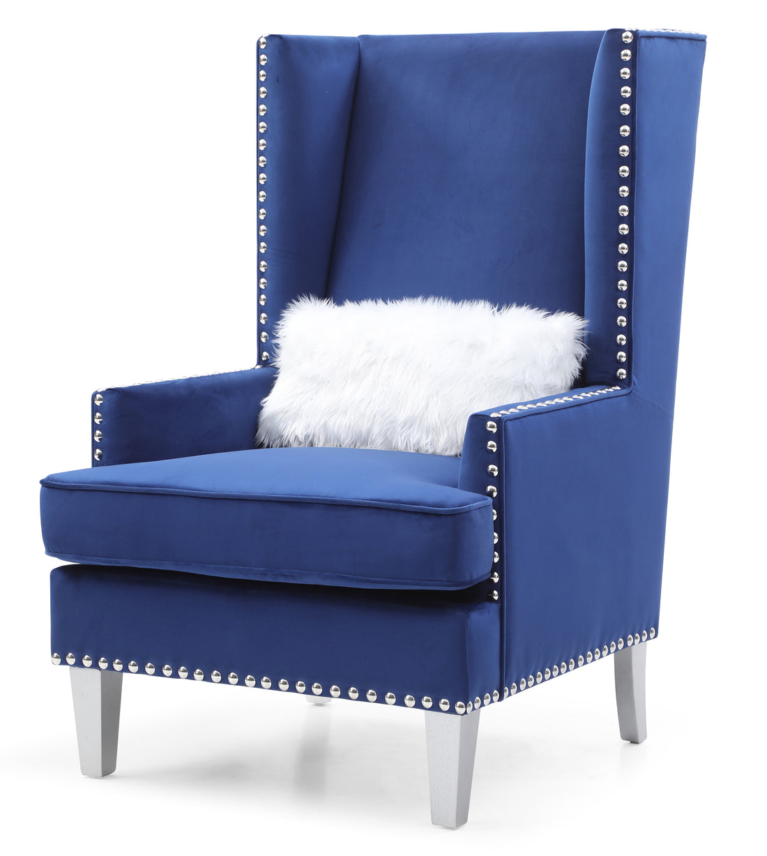 Wilshire G0953A Ac Chairblue Blue Foam Velvet